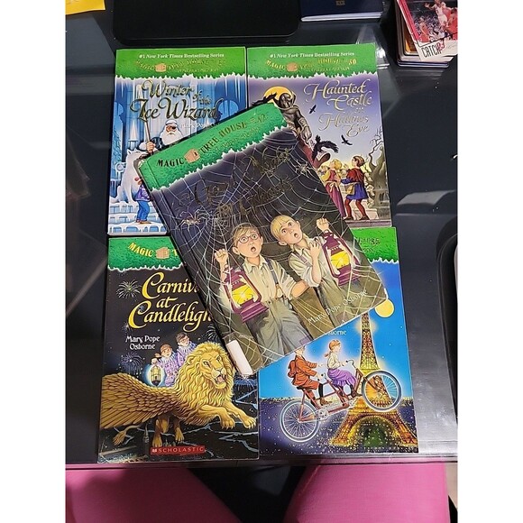 Set Of 5 Magic Tree House Books #42 Hardback, #35, #33, #32, And #30  b7 - Picture 1 of 15